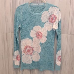 Before & Again floral burnout t-shirt